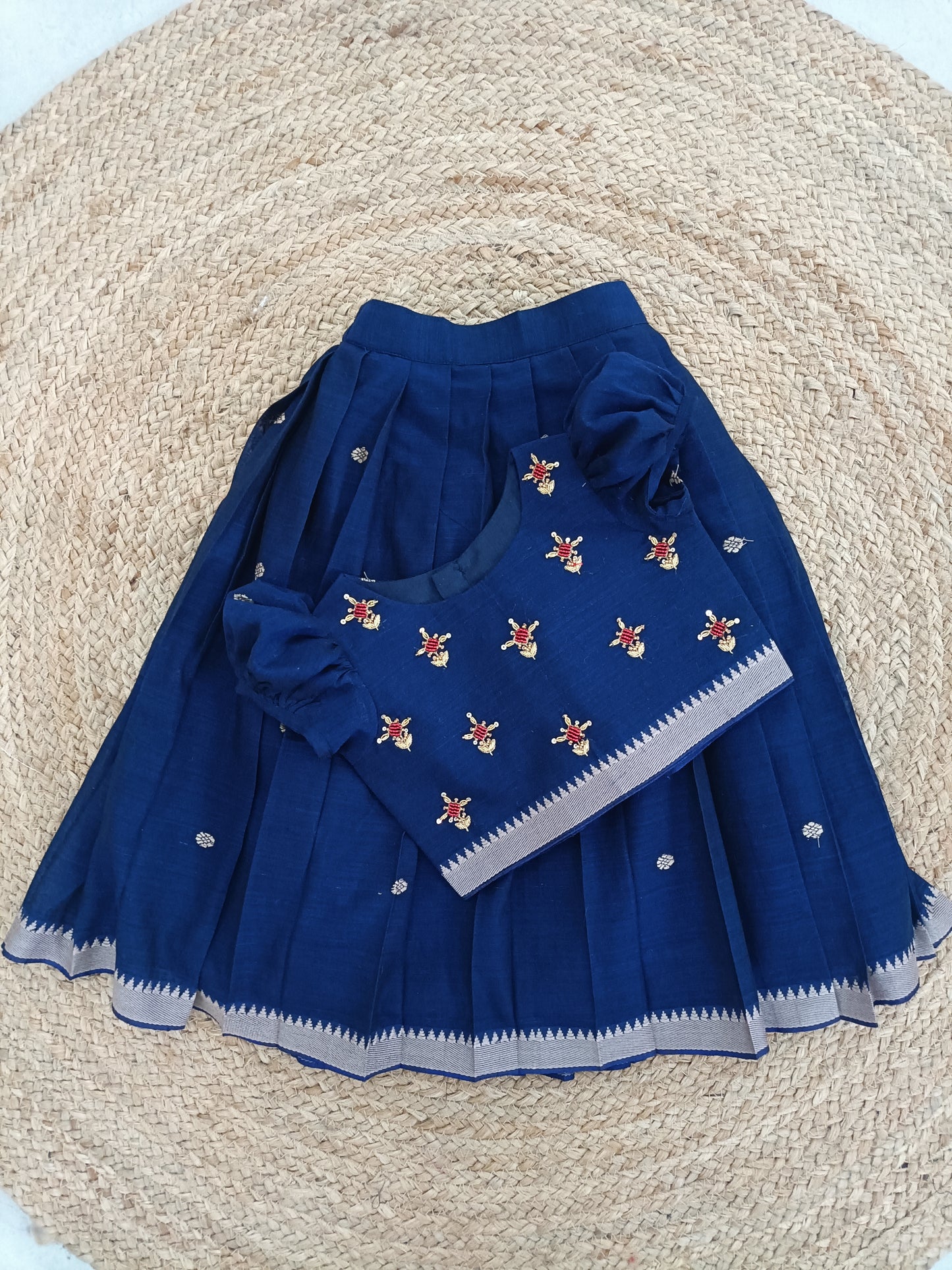 Naira lehenga set - Blue