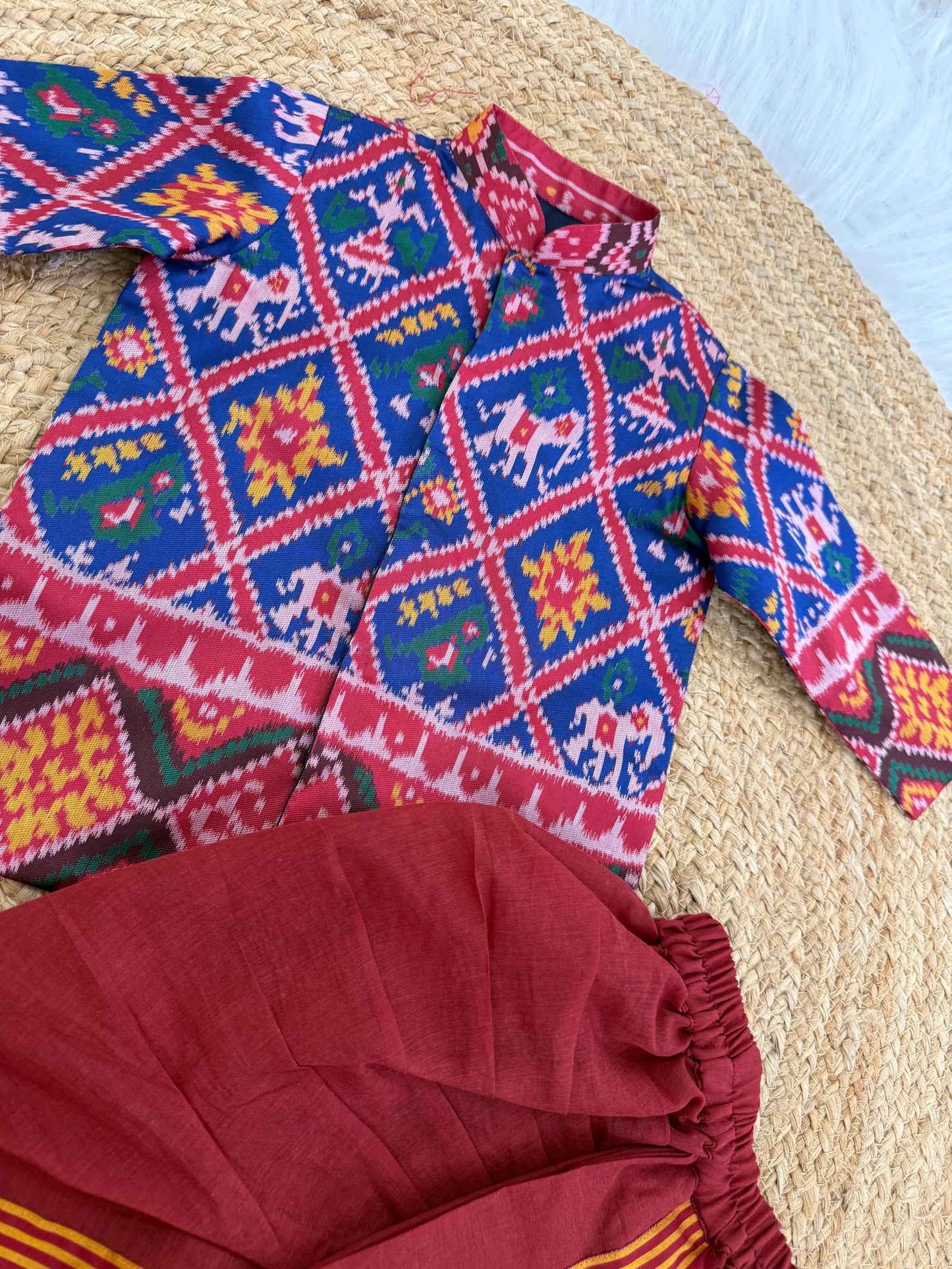 Royal Patola Dhoti Set
