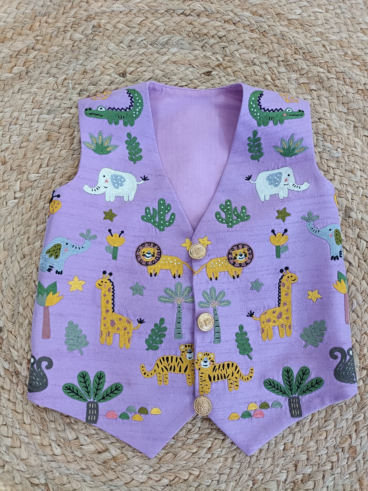 Jungle theme 3pc waistcoat set.