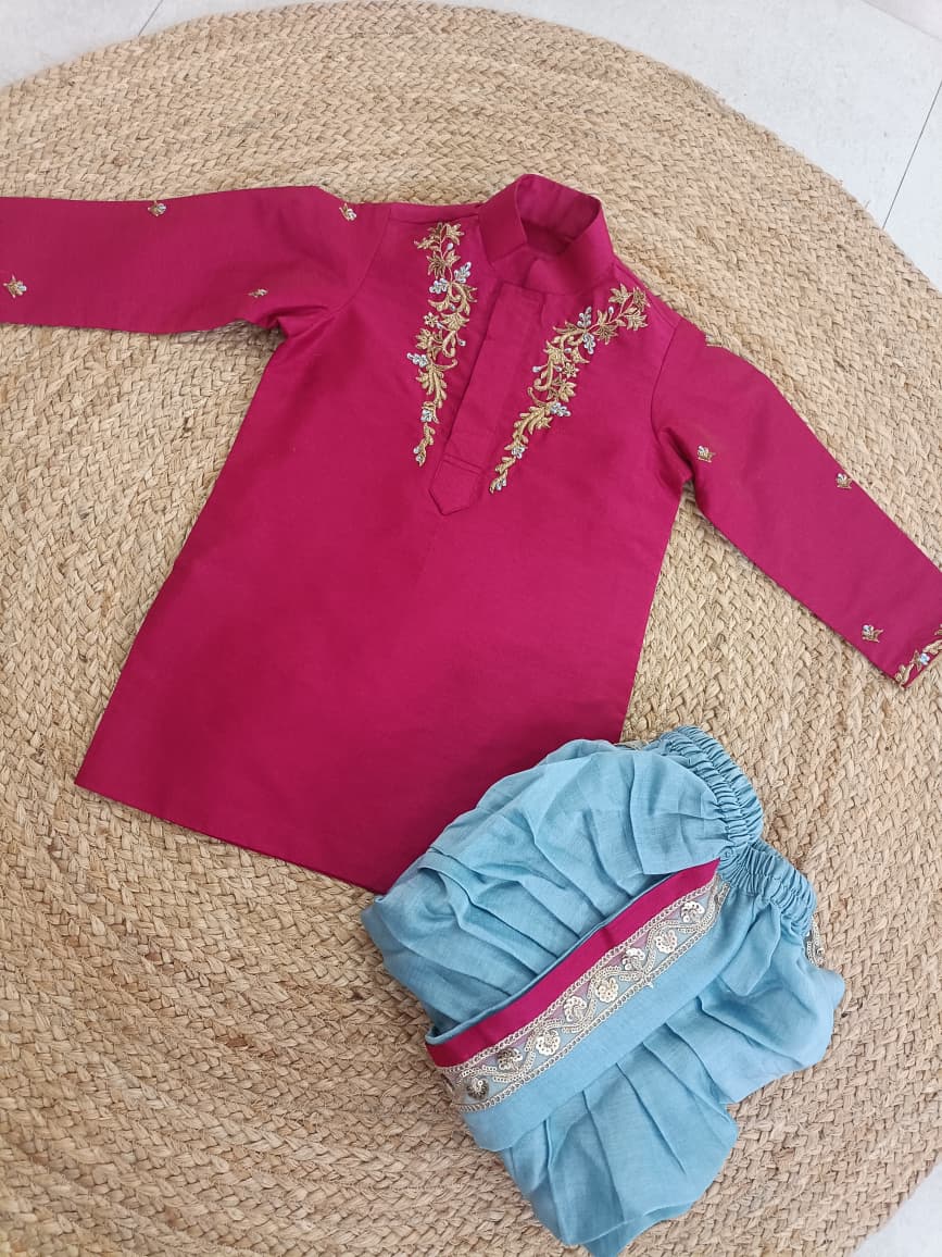 Royal Lotus Boys Dhoti Set