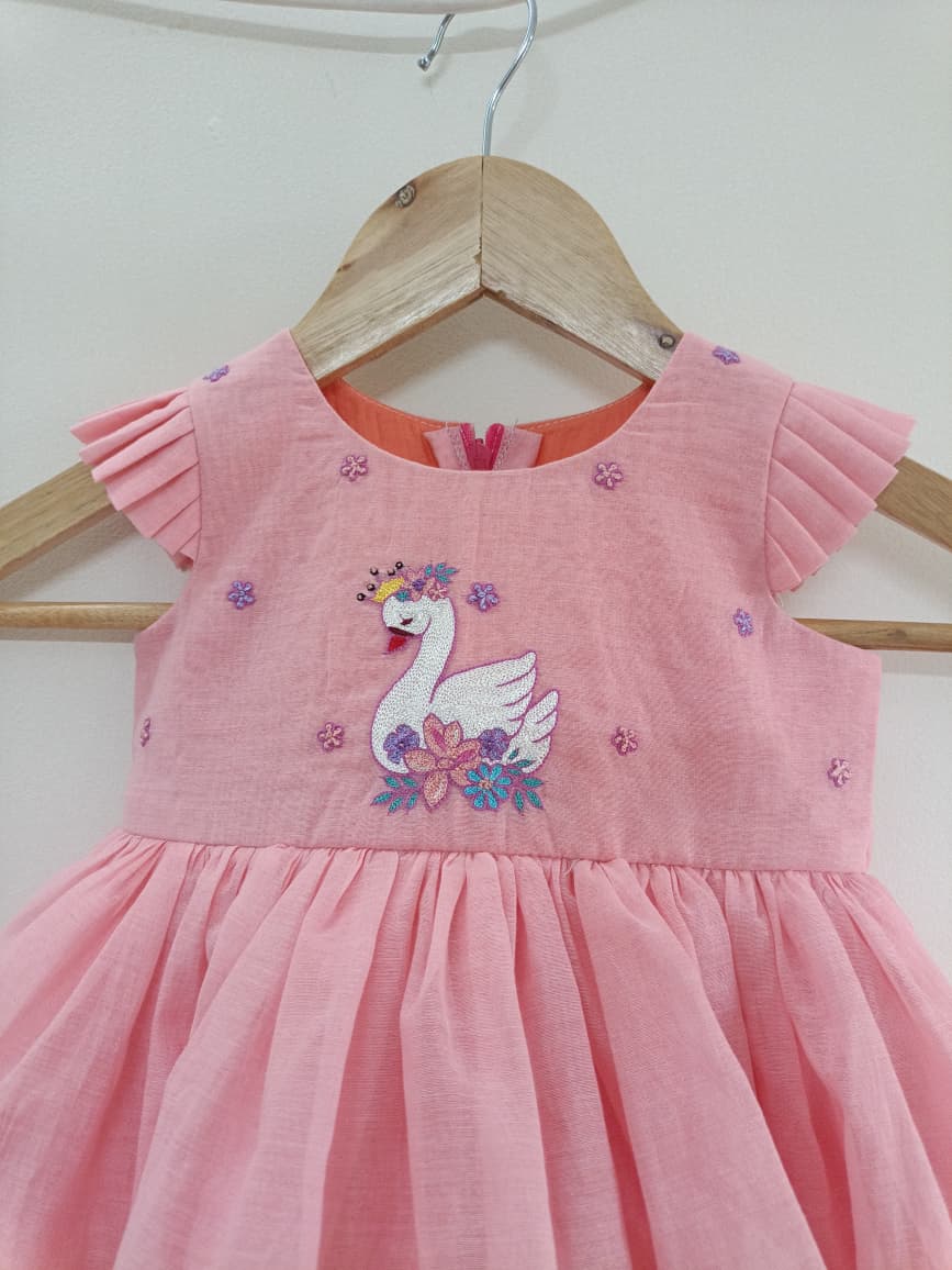 Pink Swan Frock
