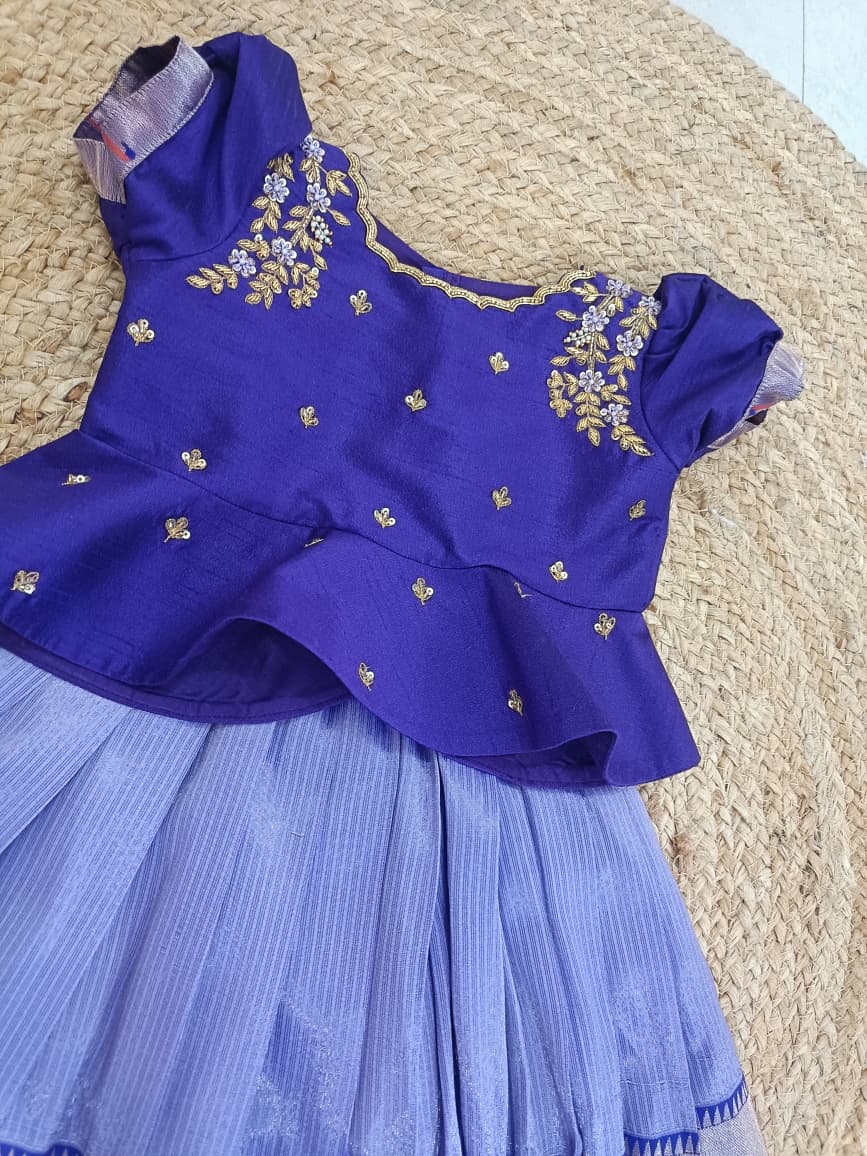 Paithani Lehenga Set -Lavender