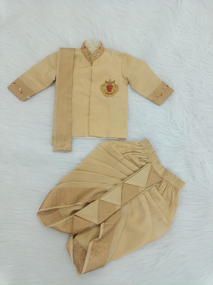 Peacock Dhoti Set
