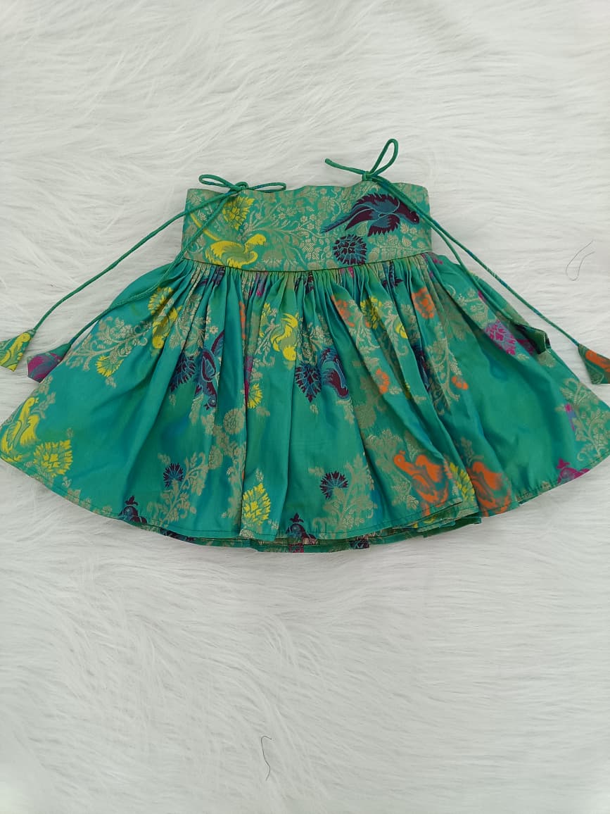 Teal Green Bloom Frock