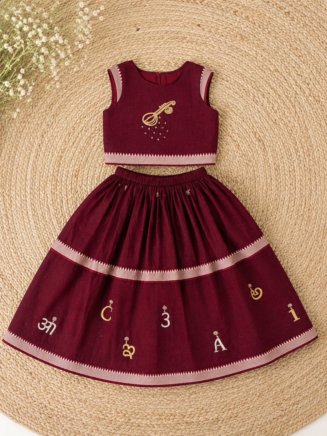Aksharabyasam Lehenga Set