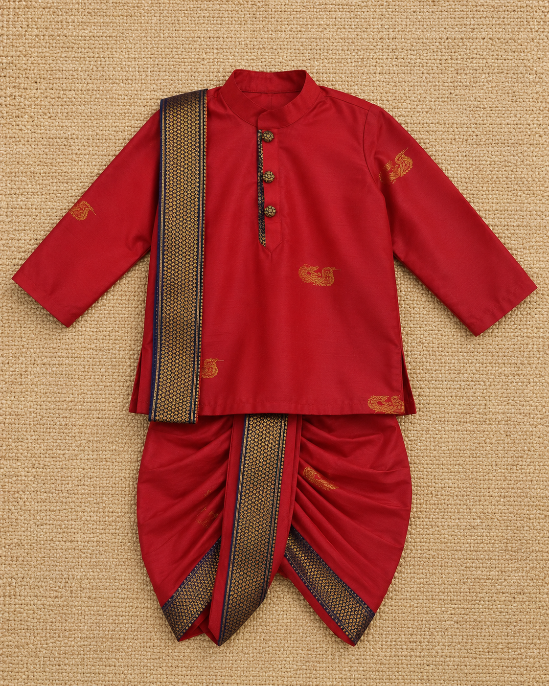 Ethnic Sibiling Set - Red