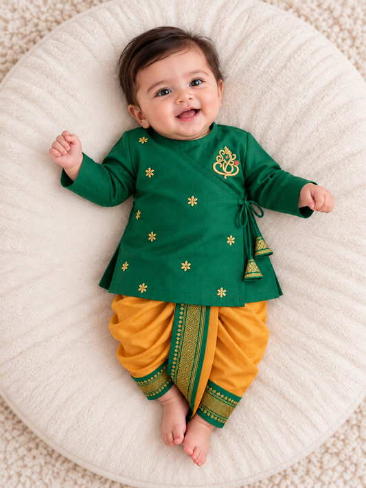 Mini ganesh festive kurta set