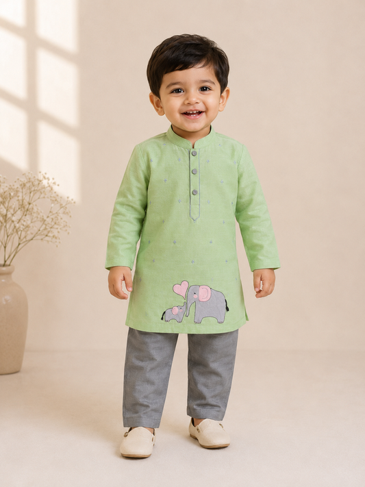 Elephant Kurta Set
