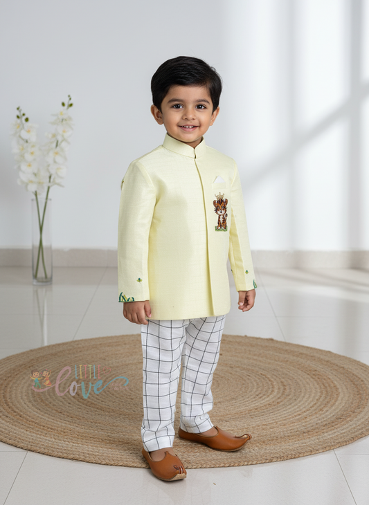 Tiny Tiger Bandhgala set.
