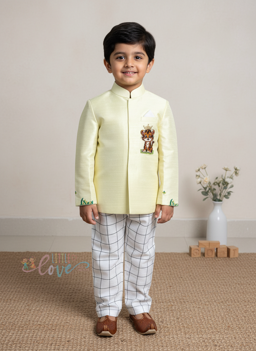 Tiny Tiger Bandhgala set.