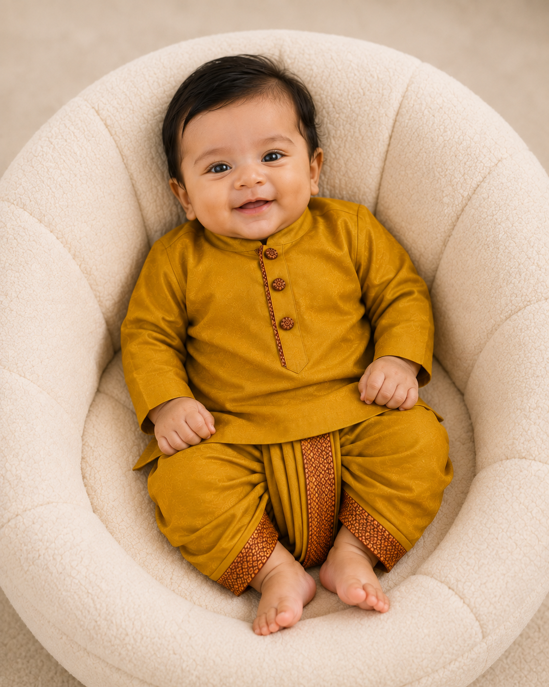 Mini Ethnic Set - Mustard yellow