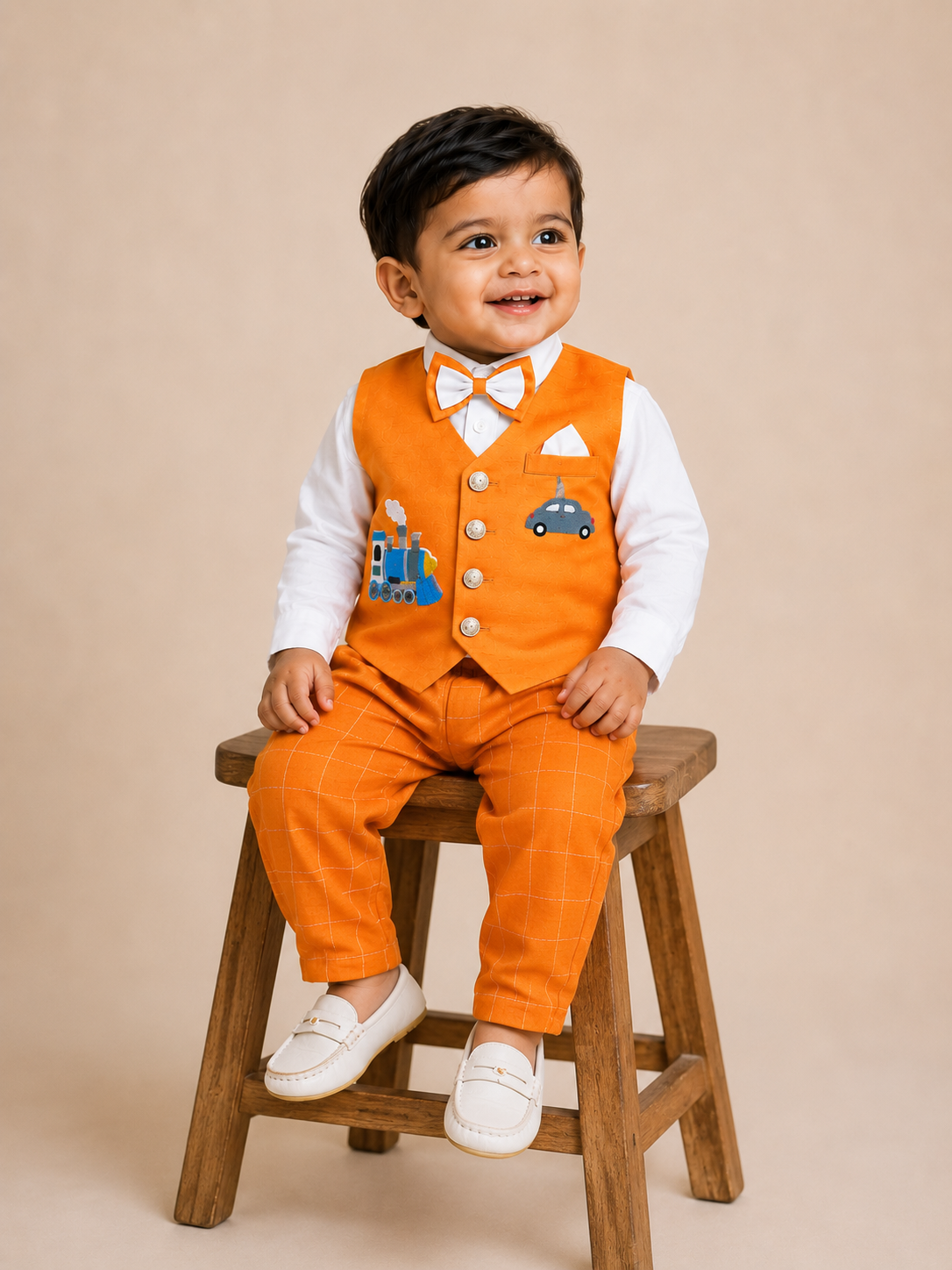 Little Train Waistcoat Set