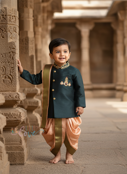 Divine venkateshwara kurtha dhothi set
