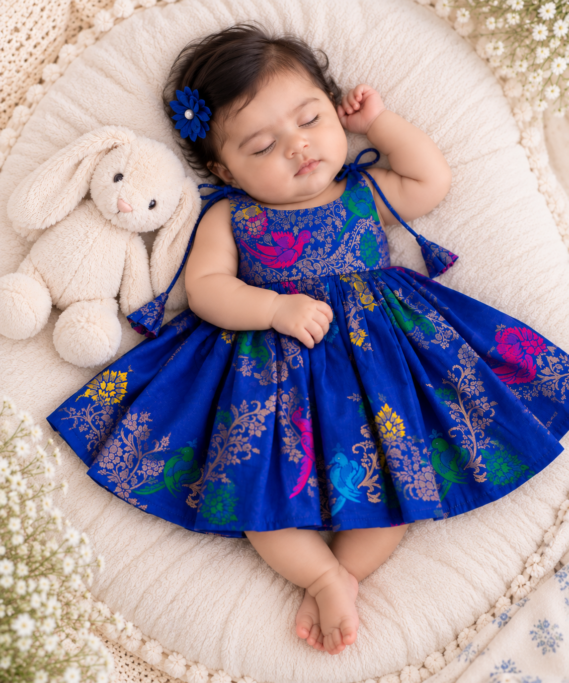 Royal Blue Bloom Frock