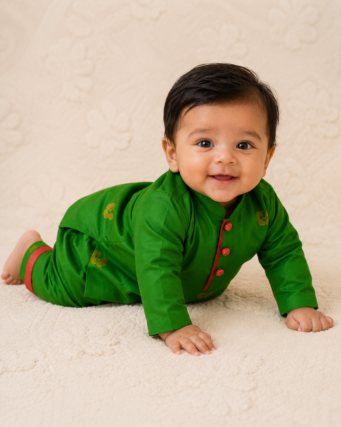 Mini Ethnic Set - Parrot Green