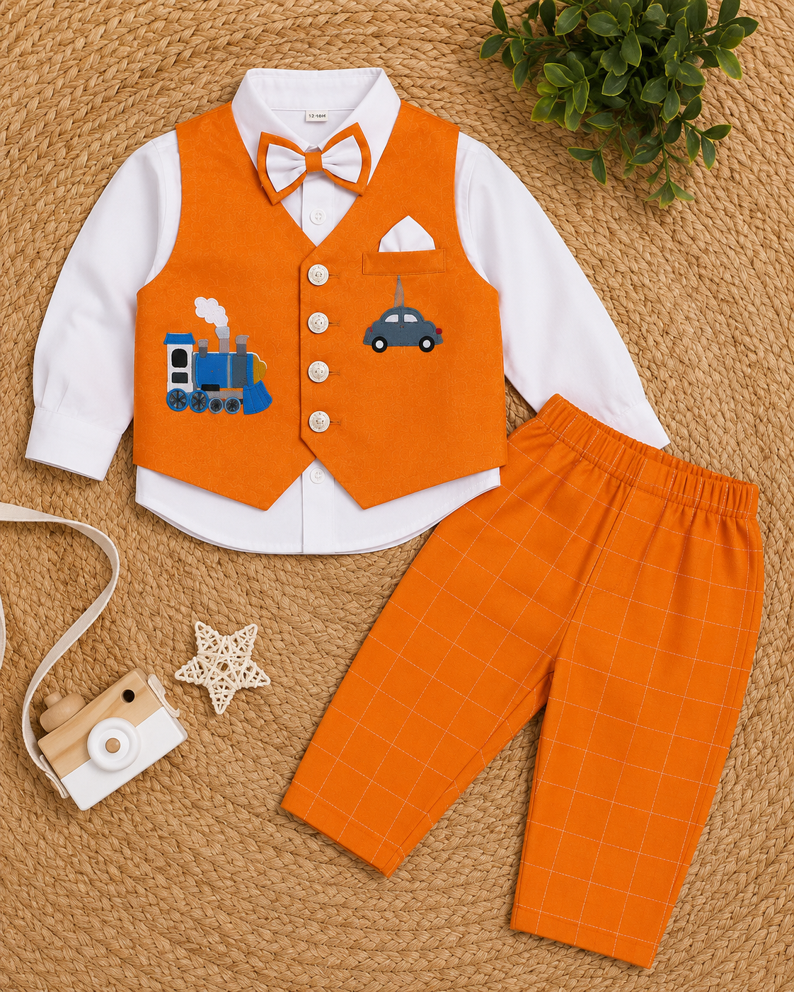 Little Train Waistcoat Set