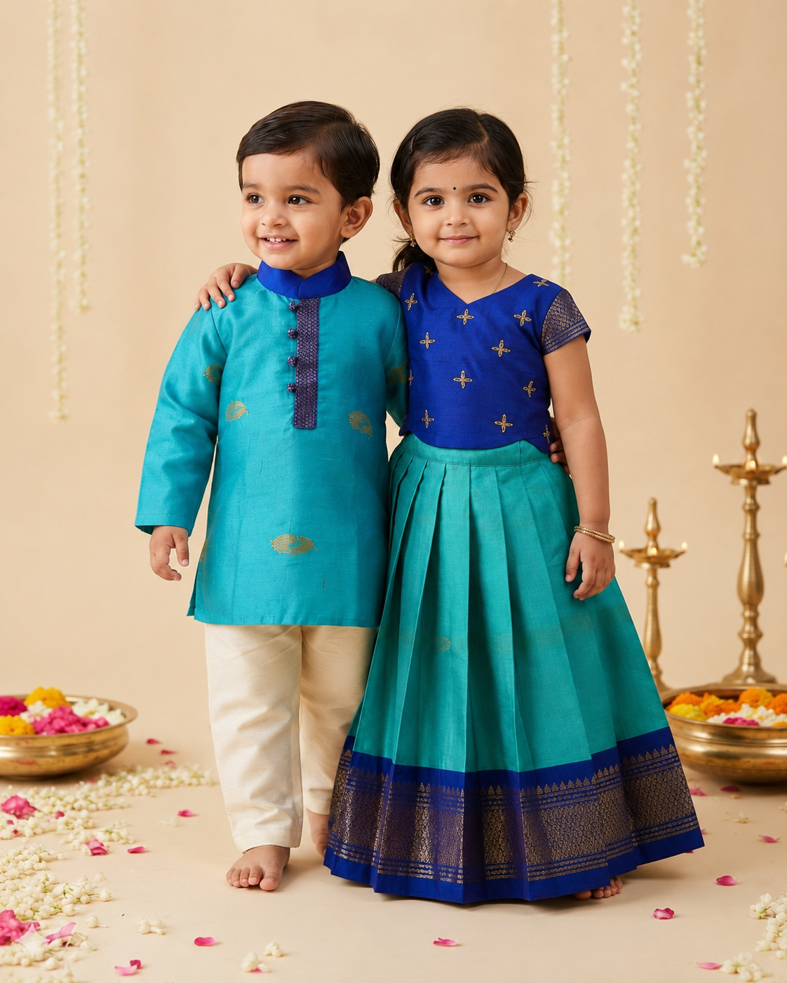 Royal Blue Sibling Set