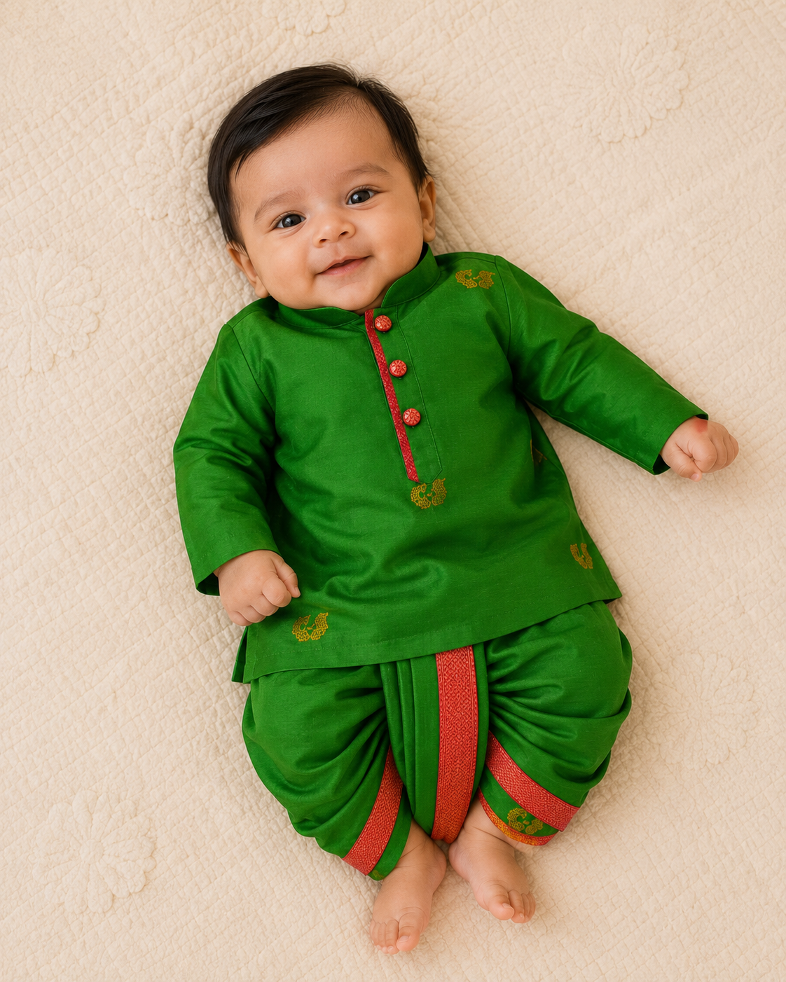 Mini Ethnic Set - Parrot Green