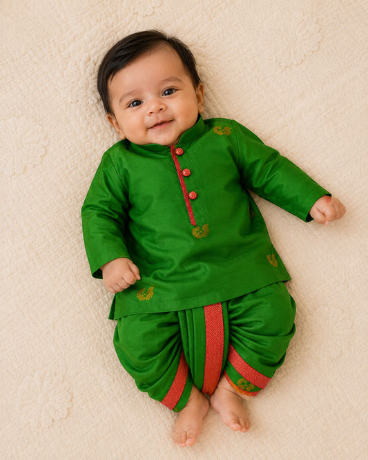 Mini Ethnic Set - Parrot Green