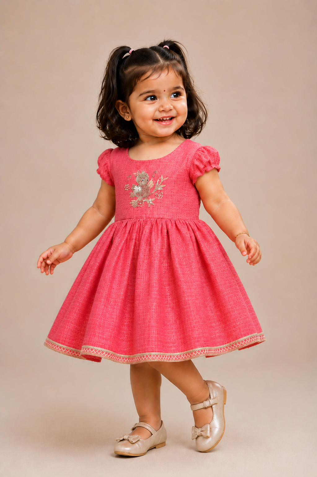 Pink Song Bird Frock