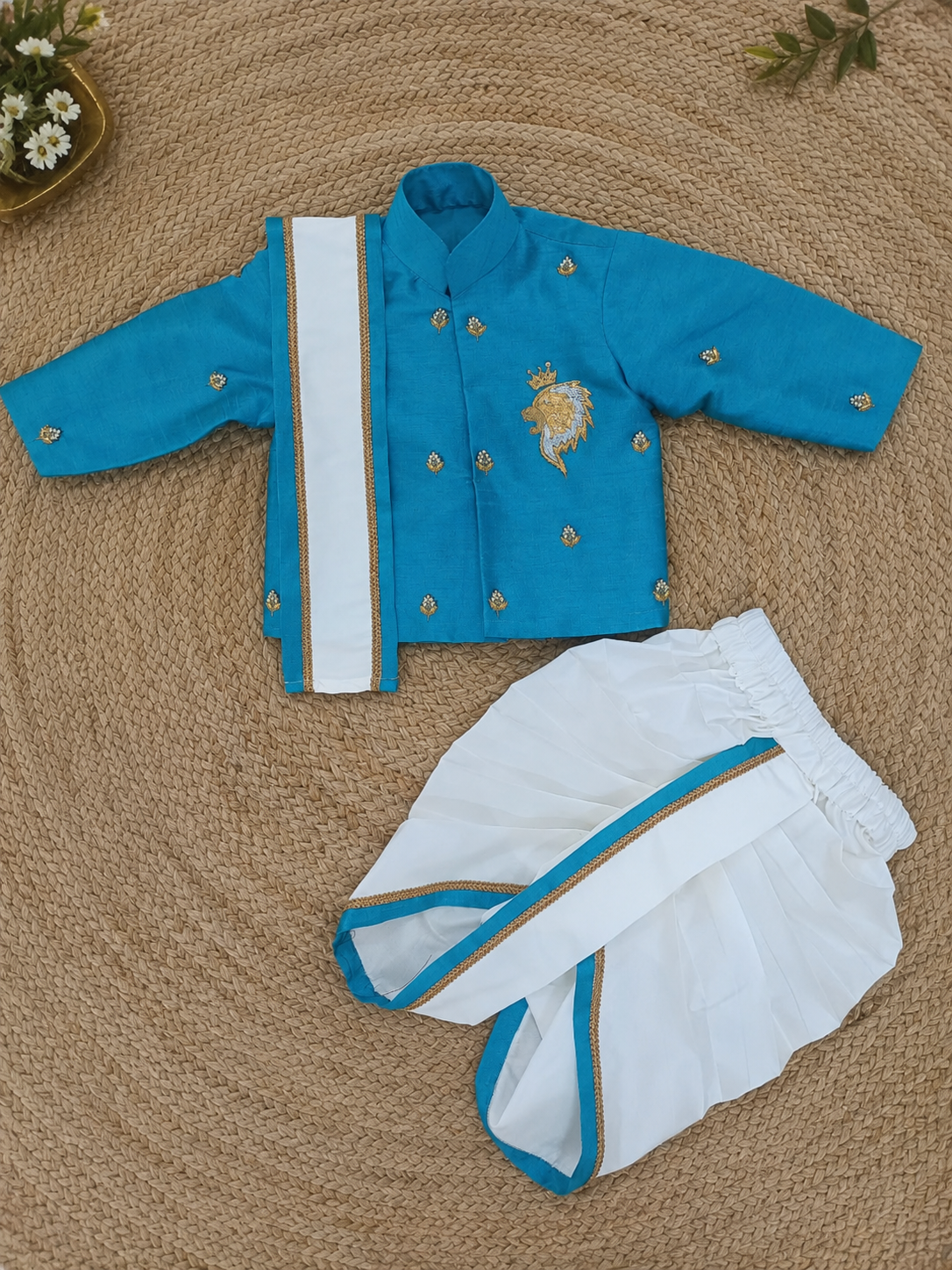 Royal Crown Dhoti Set