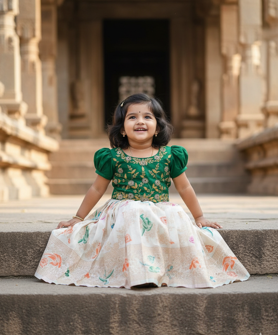 Traditional Green Lehenga Set