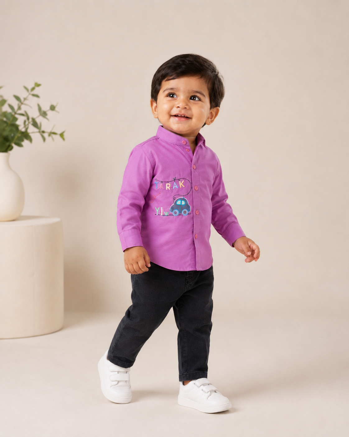 Little Car Motif Shirt