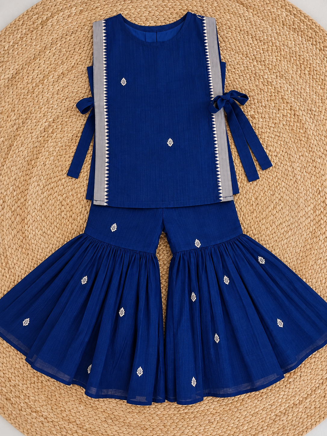 Sharara Sibling Set - Green & Blue