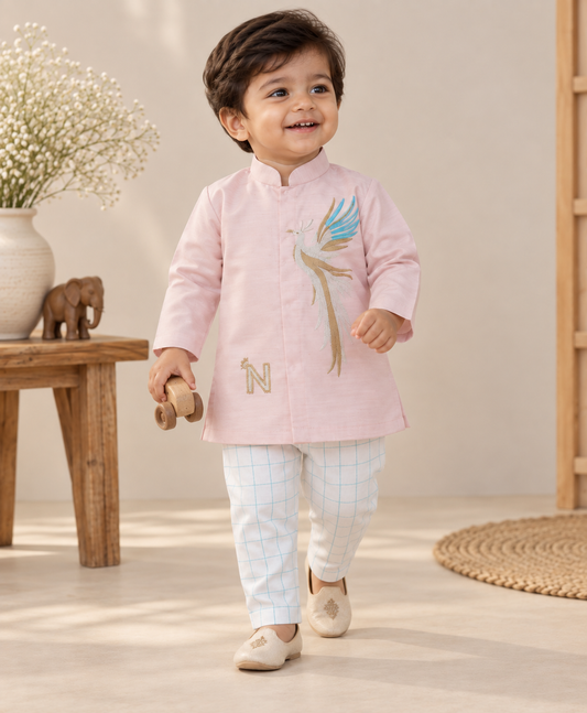Royal Bird Set - Pastel pink