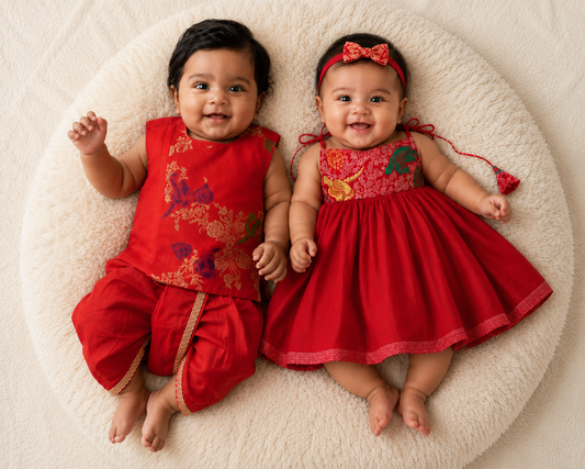 Classic Banarasi  set - Red