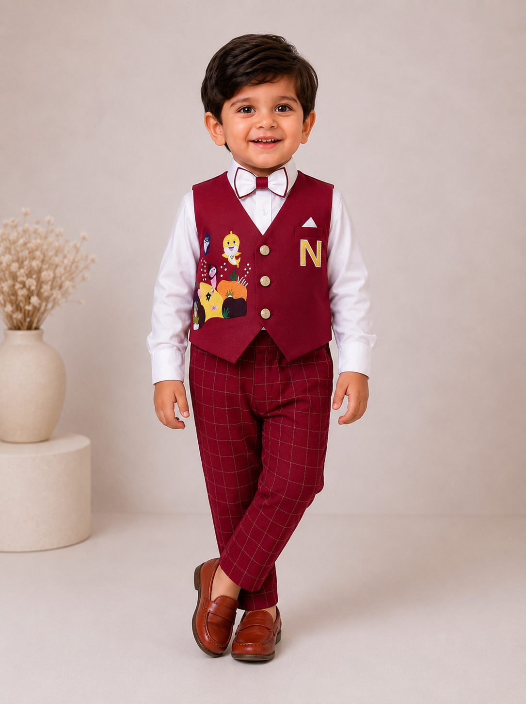 Little Shark Waistcoat Set
