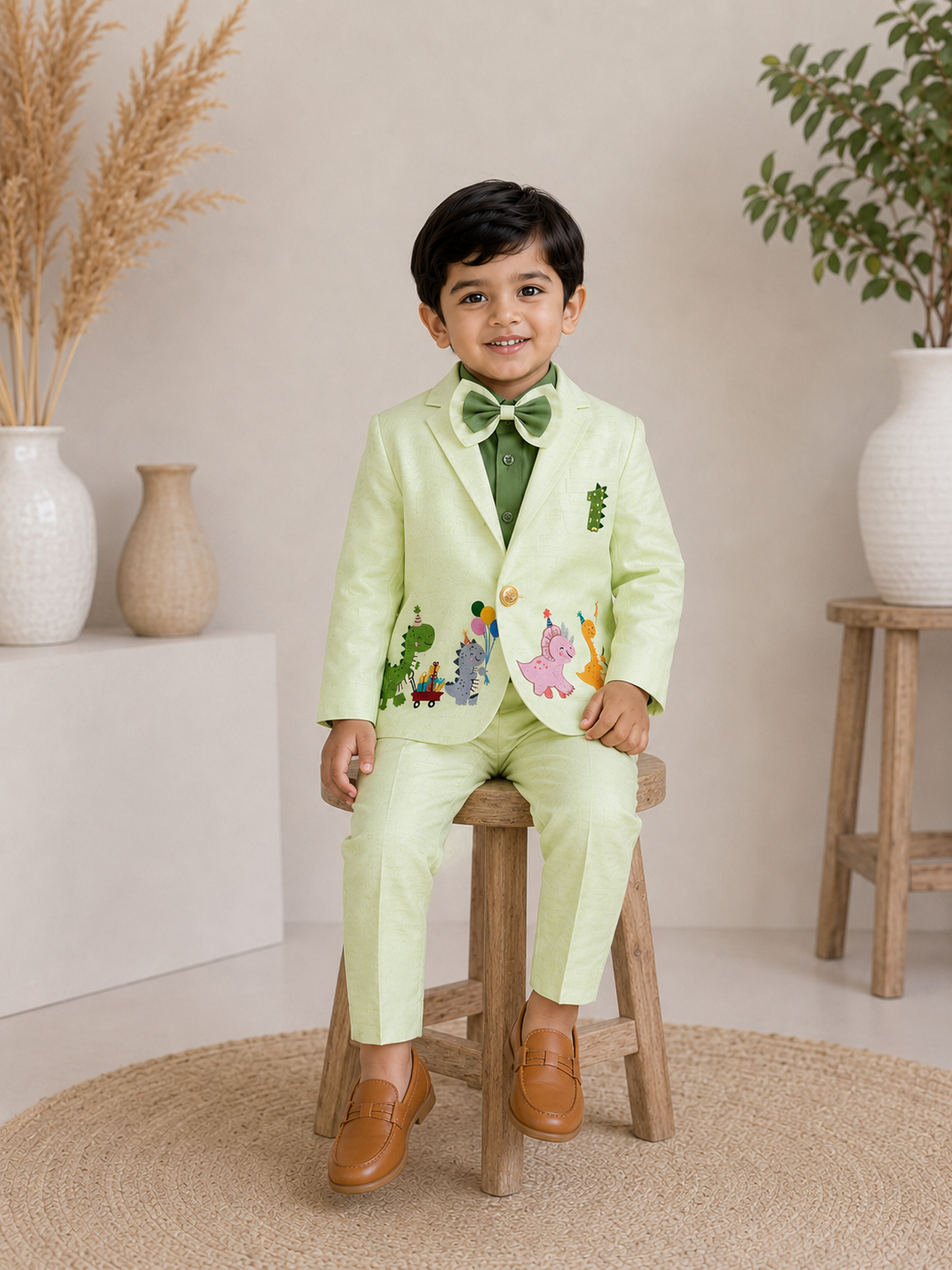 Little Dino Party Blazer Set