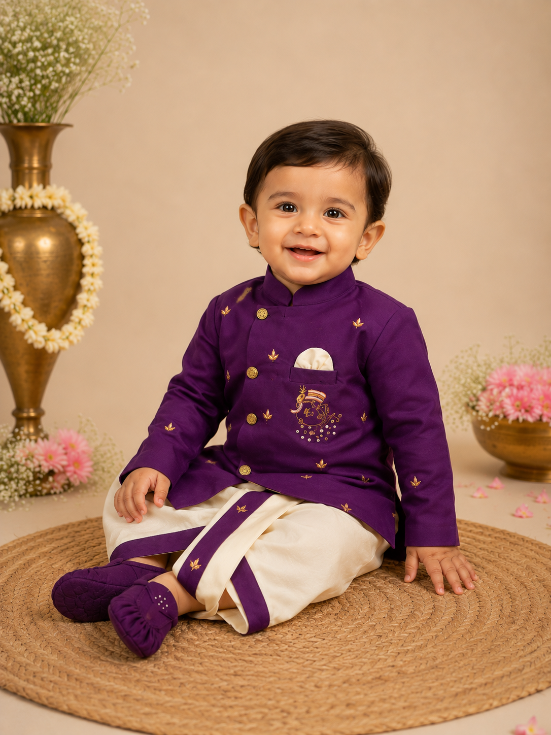 Little Krishna Dhoti Set
