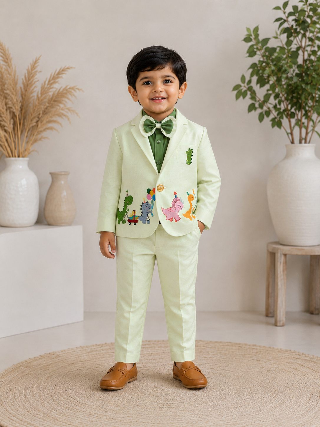 Little Dino Party Blazer Set