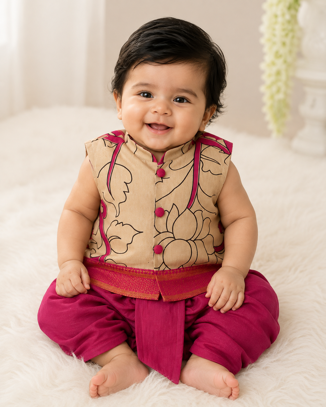 Kalamkari kurta Set - Pink