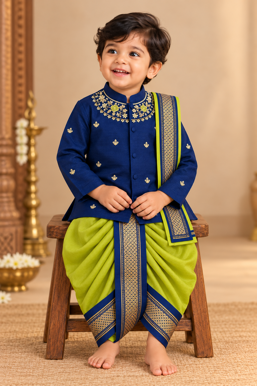 Lime Green Kurta Set