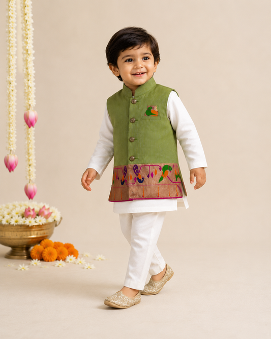 Paithani Kurta Set