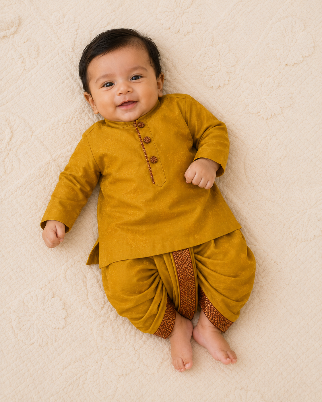 Mini Ethnic Set - Mustard yellow