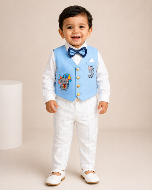 Little Elephant Set - Sky blue