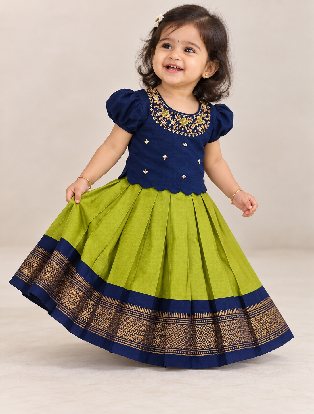 Lime Green Lehenga Set