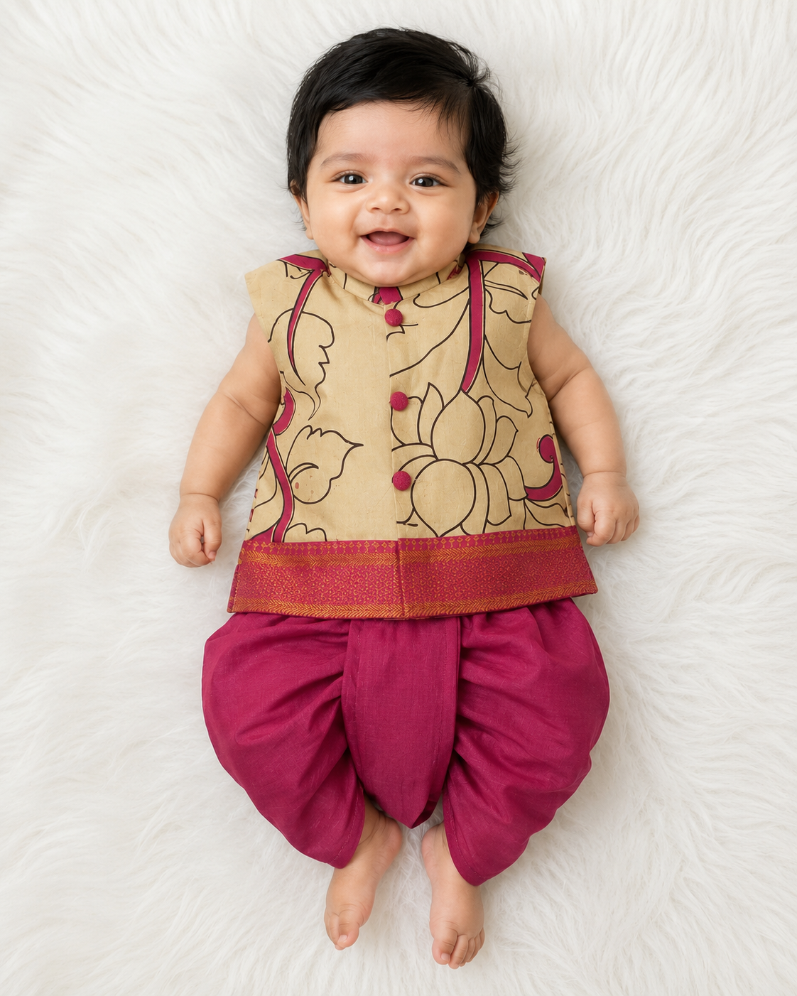 Kalamkari kurta Set - Pink