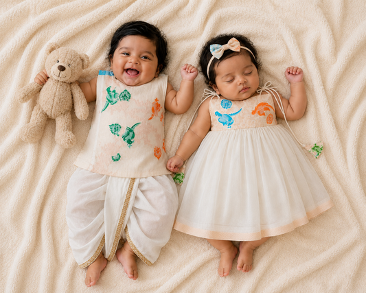 Classic Banarasi  set - Cream