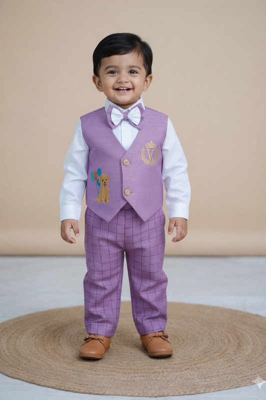 Royal pup 3pc waistcoat set