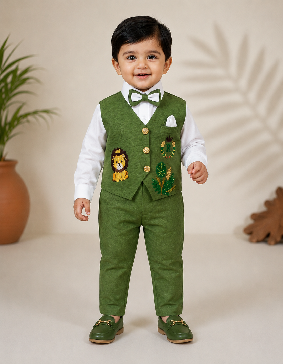 Little Jungle Prince Waistcoat Set