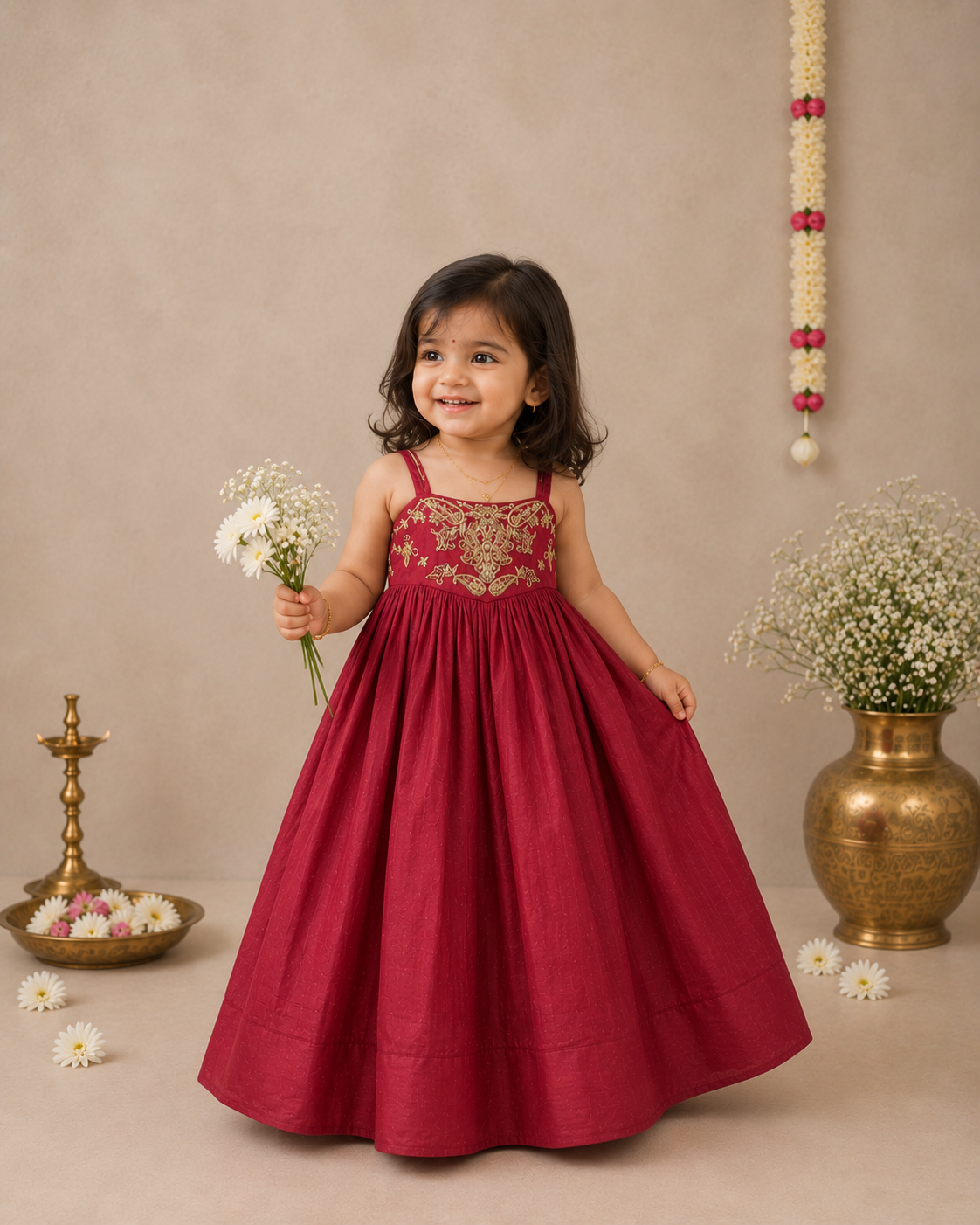 Classic Embroidered Frock