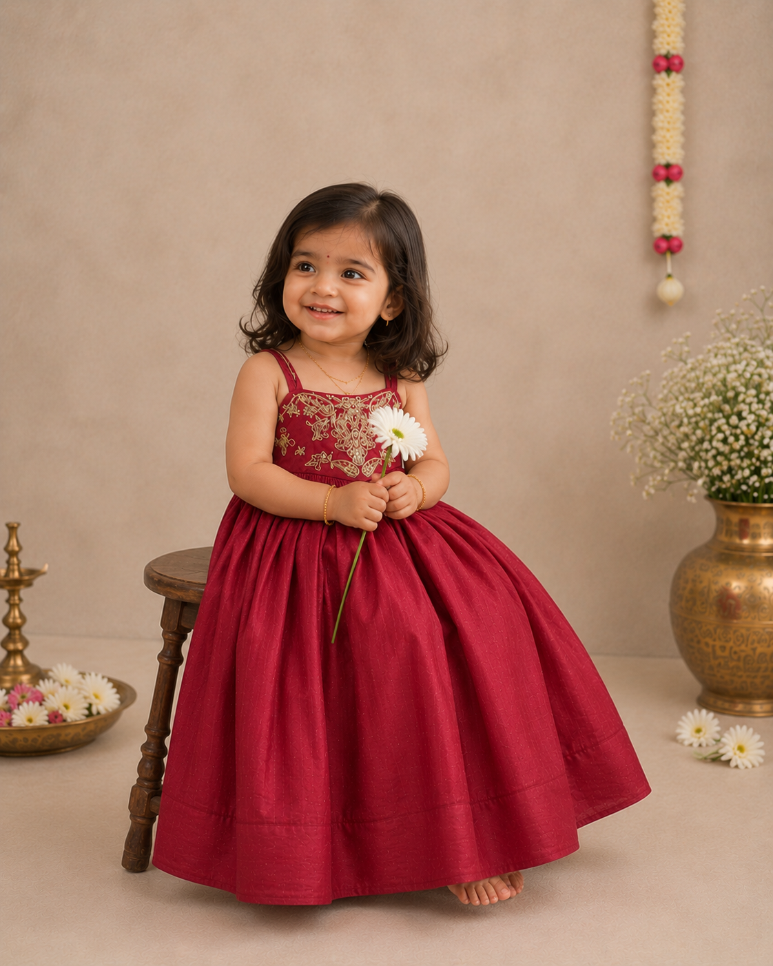 Classic Embroidered Frock