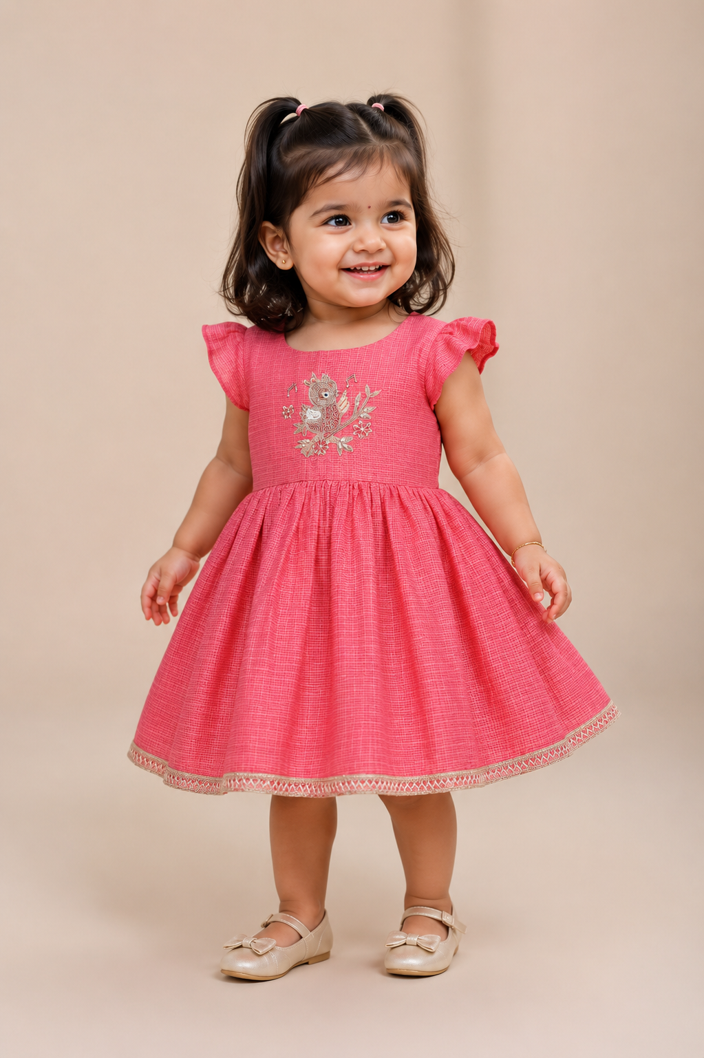 Pink Song Bird Frock