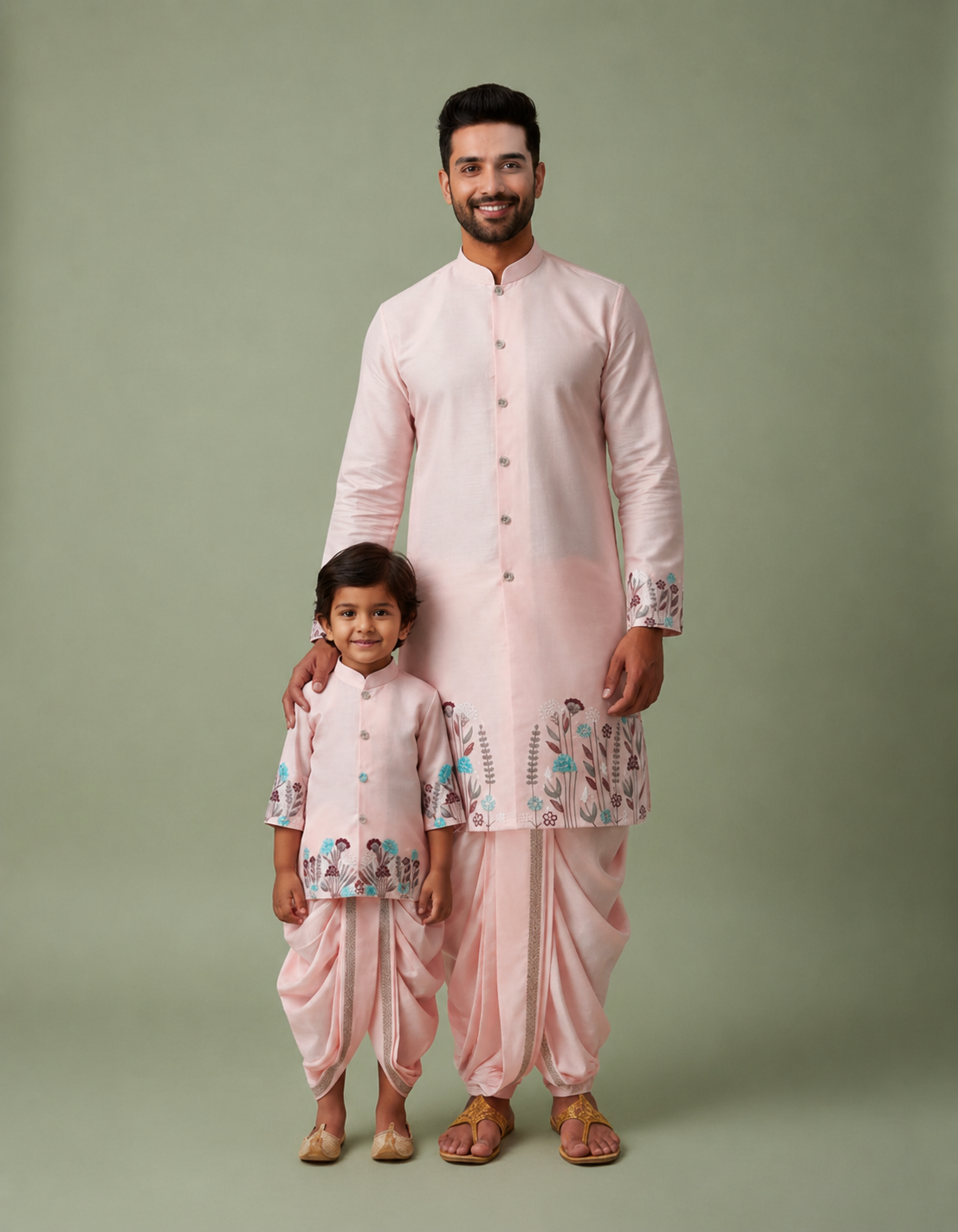 Soft Bloom father&son-combo Set