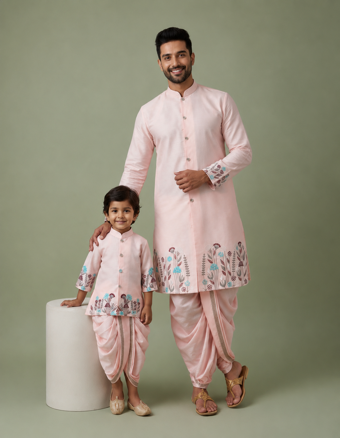 Soft Bloom father&son-combo Set