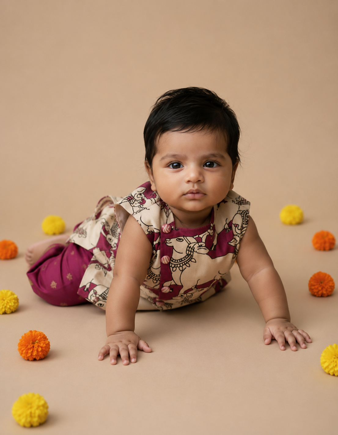 kalamkari mini dhothi set